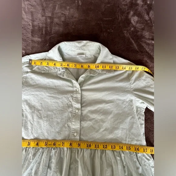 JDY shirt cotton dress with 3/4 sleeve in mint size 36 - Picture 13 of 14